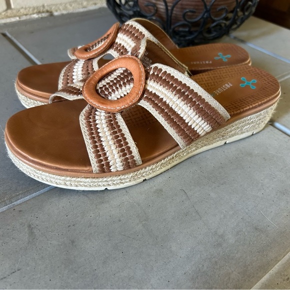 Baretraps Bliss Sandals Posture Plus Espadrille Platform Burnt Tan Size 7 - Picture 5 of 11